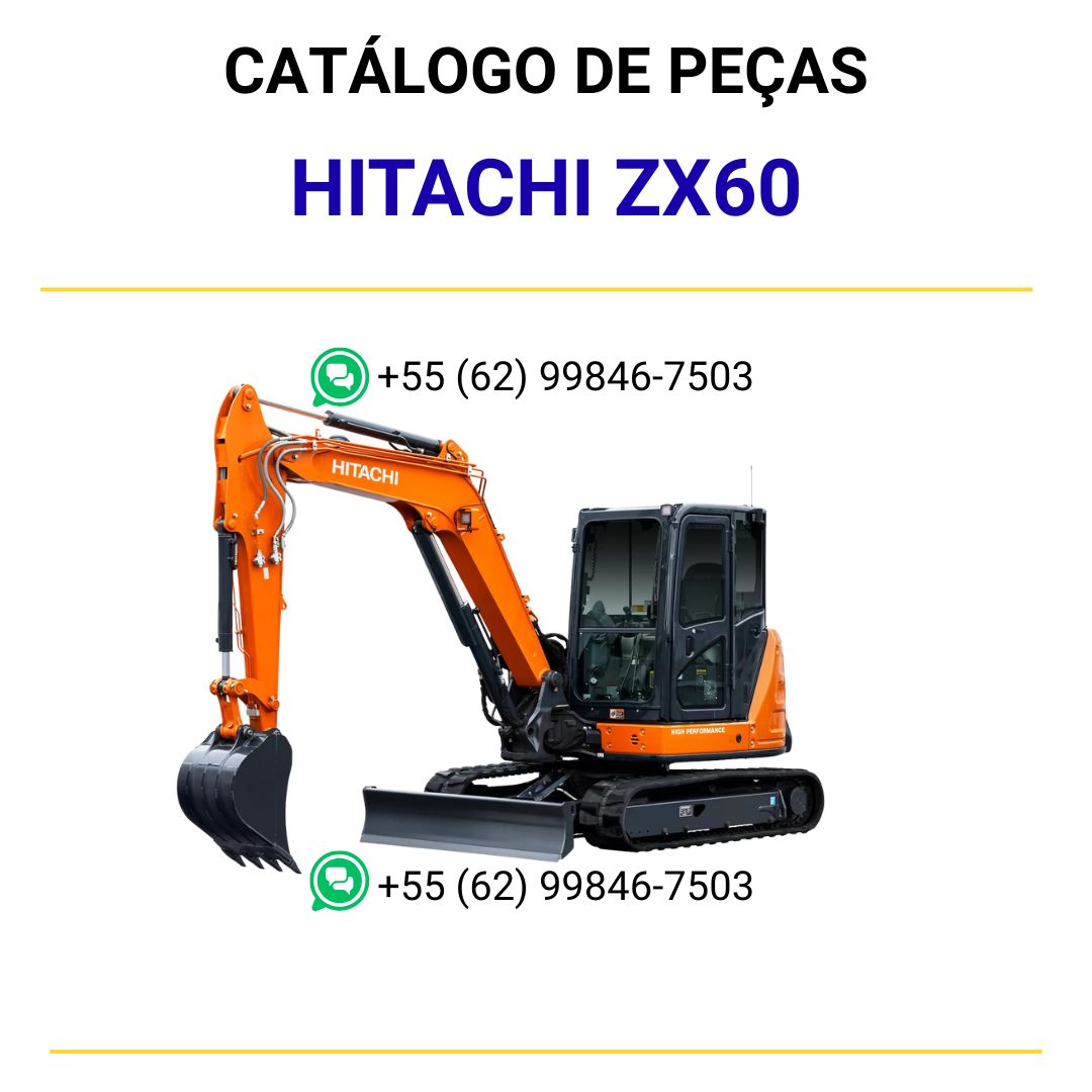 CATALOGO DE PEÇAS PDF ESCAVADEIRA HIDRÁULICA ZX60 - HITACHI
