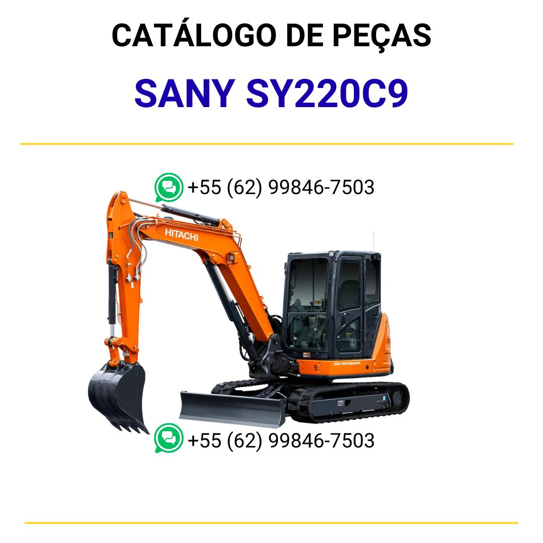 CATALOGO DE PEÇAS PDF ESCAVADEIRA HIDRÁULICA SY220C9 - SANY