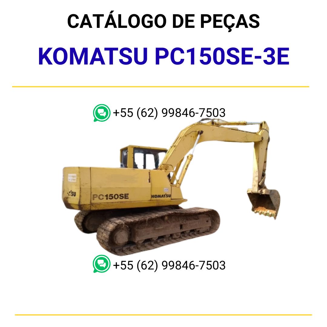 CATALOGO DE PEÇAS PDF ESCAVADEIRA HIDRÁULICA PC150SE-3E - KOMATSU