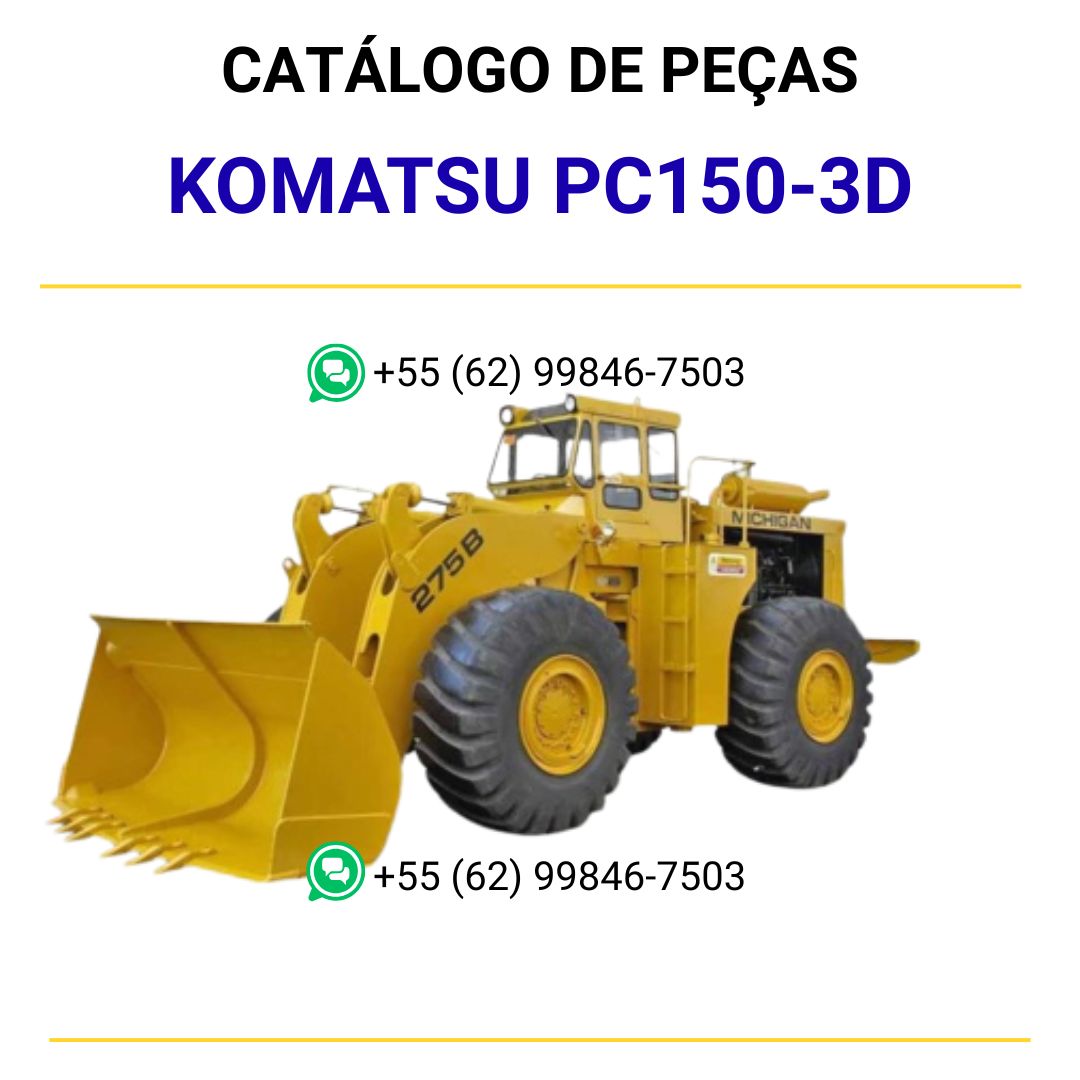 CATALOGO DE PEÇAS PDF ESCAVADEIRA HIDRÁULICA PC150-3D - KOMATSU