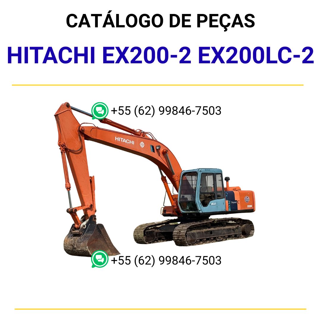 CATALOGO DE PEÇAS PDF ESCAVADEIRA HIDRÁULICA EX200-2 EX200LC-2 - HITACHI