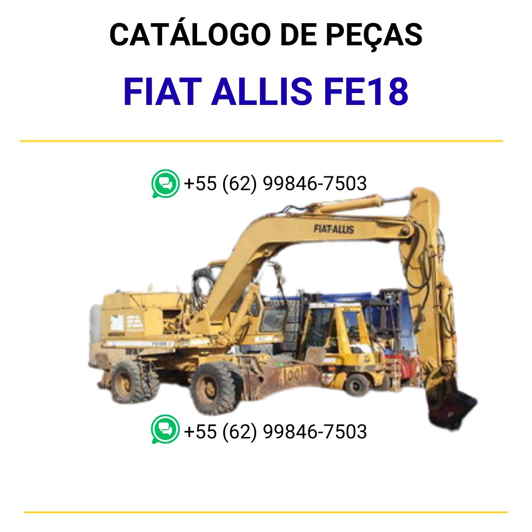 catalago de pecas escavadeiras FE18 fiat allis