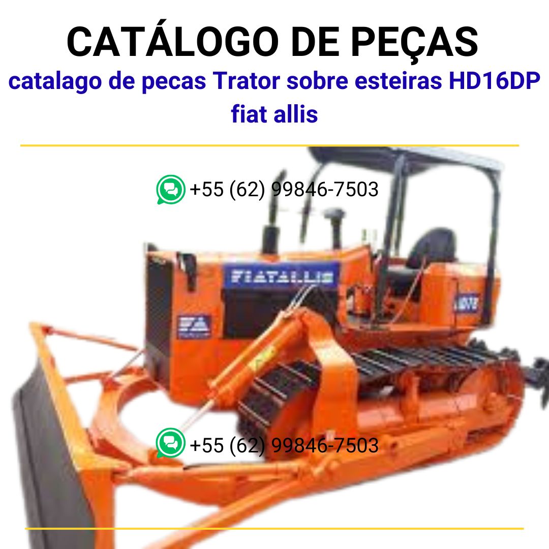 catalago de pecas Trator sobre esteiras HD16DP fiat allis
