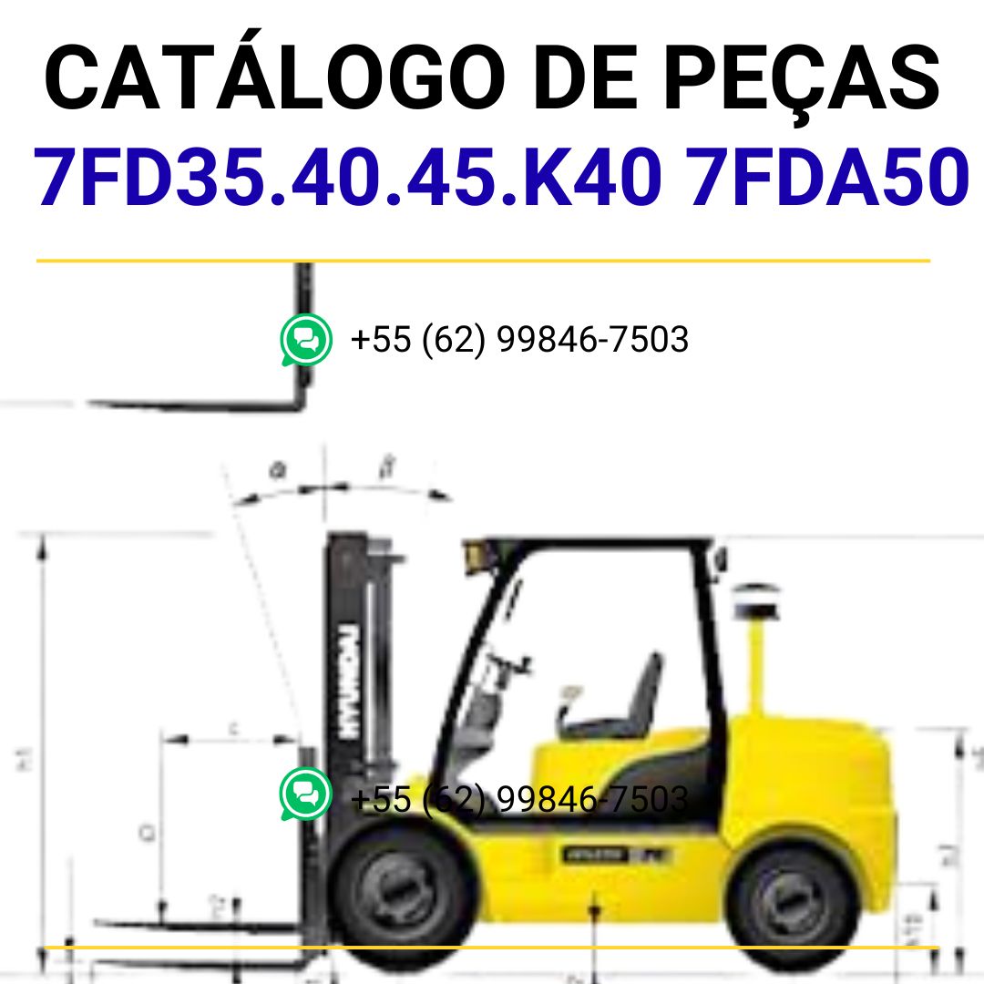 CATALOGO DE PEÇAS PDF EMPILHADEIRA 7FD35.40.45.K40 7FDA50 - TOYOTA