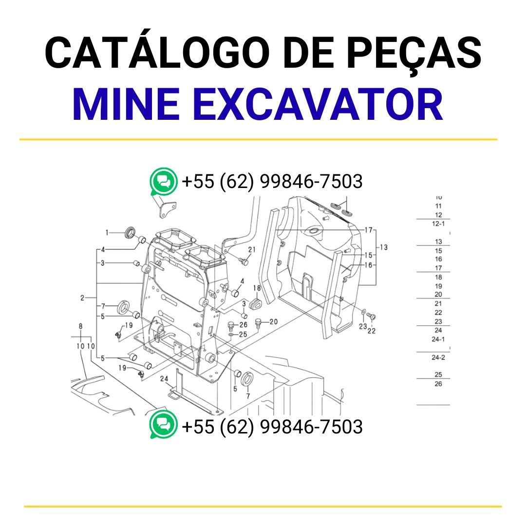 CATALOGO DE PEÇAS MINE EXCAVATOR YANMAR