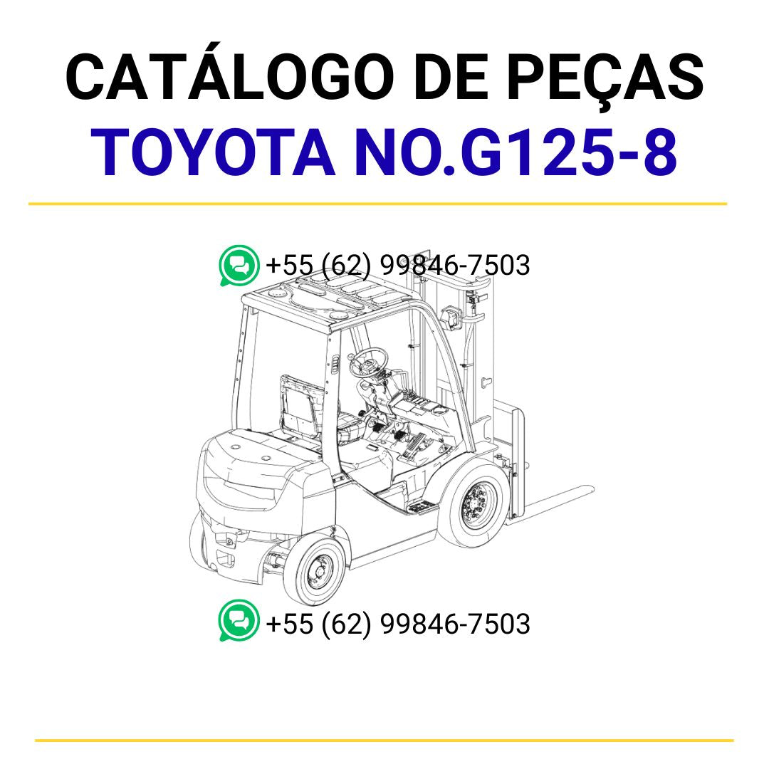 CATÁLOGO DE PEÇAS INDUSTRIAL EQUIPAMENT TOYOTA NO.G125-8