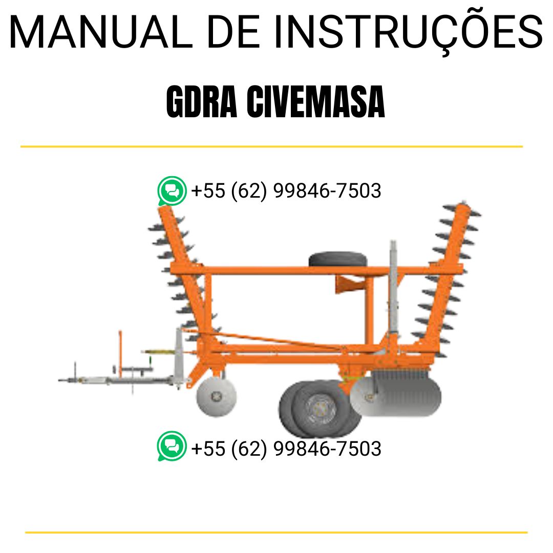 MANUAL DE INSTRUÇÕES PDF GRADE DESTORRADORA GDRA - CIVEMASA