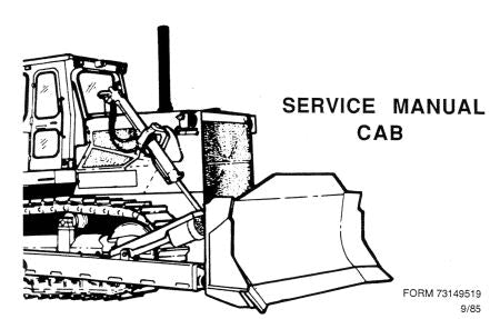 Manual de Serviço Fiat FD40 Crawler Tractor Cab 09.85