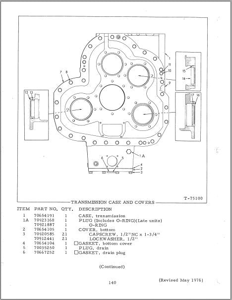 catalago de pecas Trator sobre esteiras 21B fiat allis