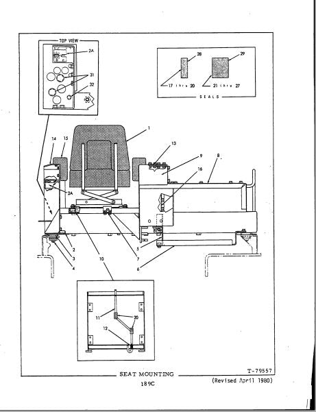 catalago de pecas Trator sobre esteiras 21C fiat allis