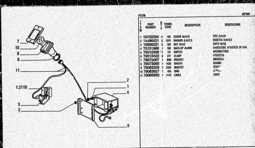 catalago de pecas retroescavadeira FR7B fiat allis