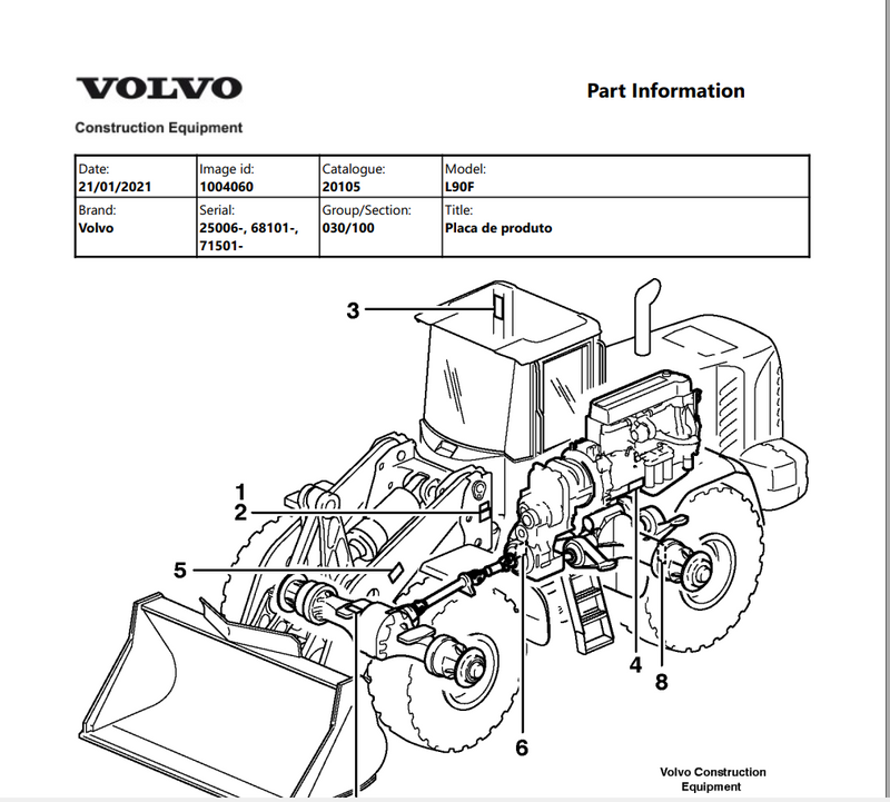 L90F Catalogo De Peças Completo Com vista Explodida e Códigos Das Peças