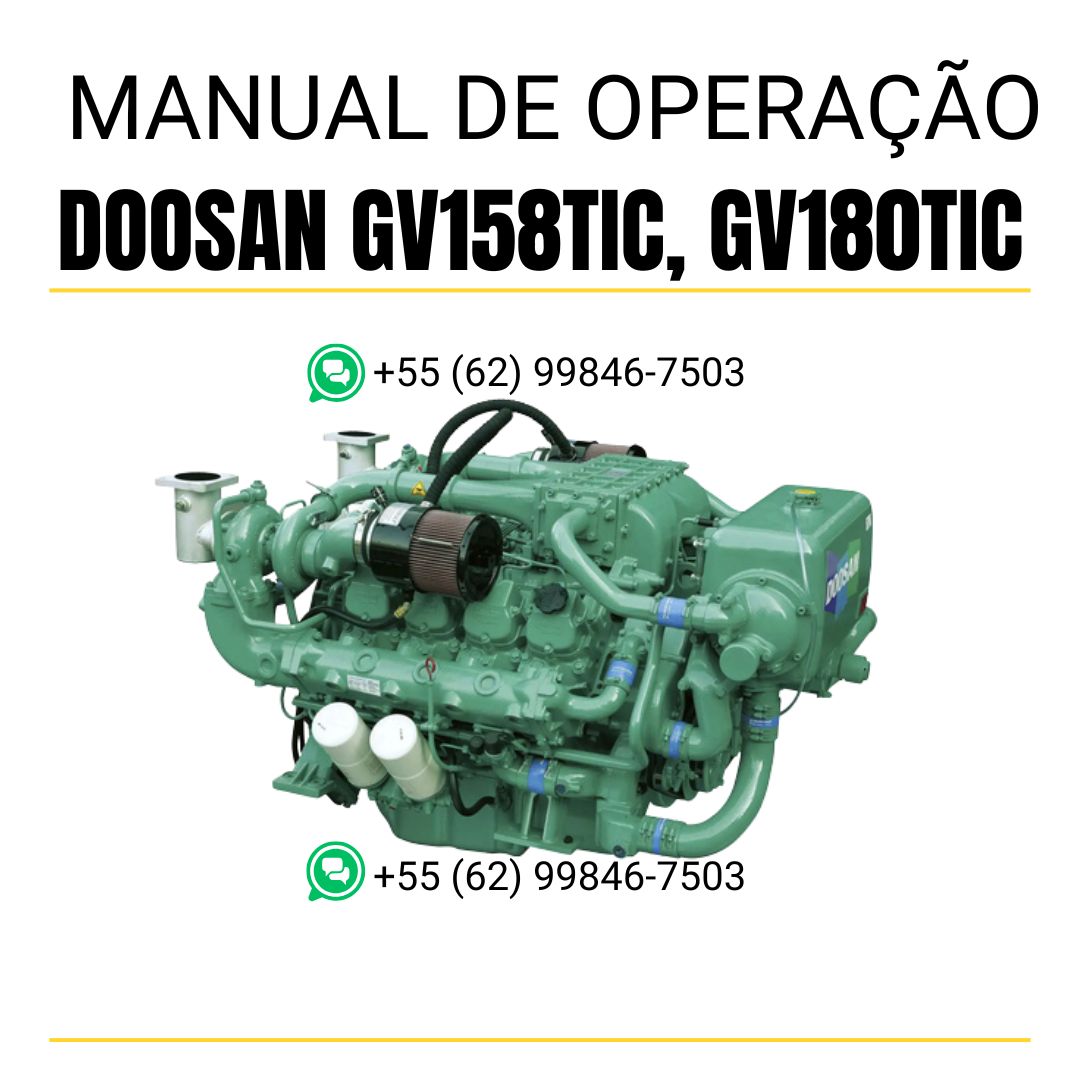MANUAL DE OPERAÇÃO DOOSAN GV158TIC, GV180TIC