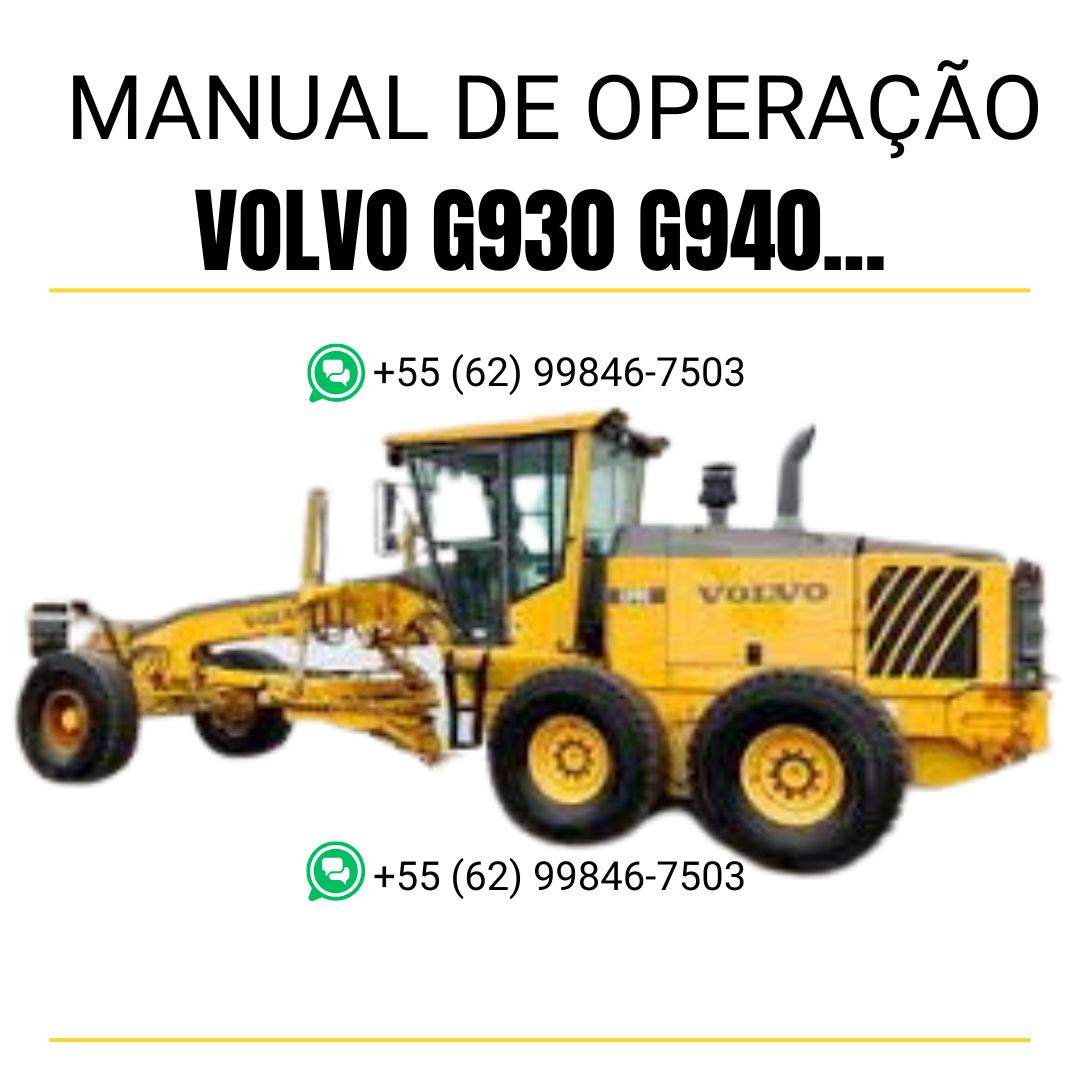 manual de reparo Volvo motoniveladora série G - página interna sobre sistema hidráulico