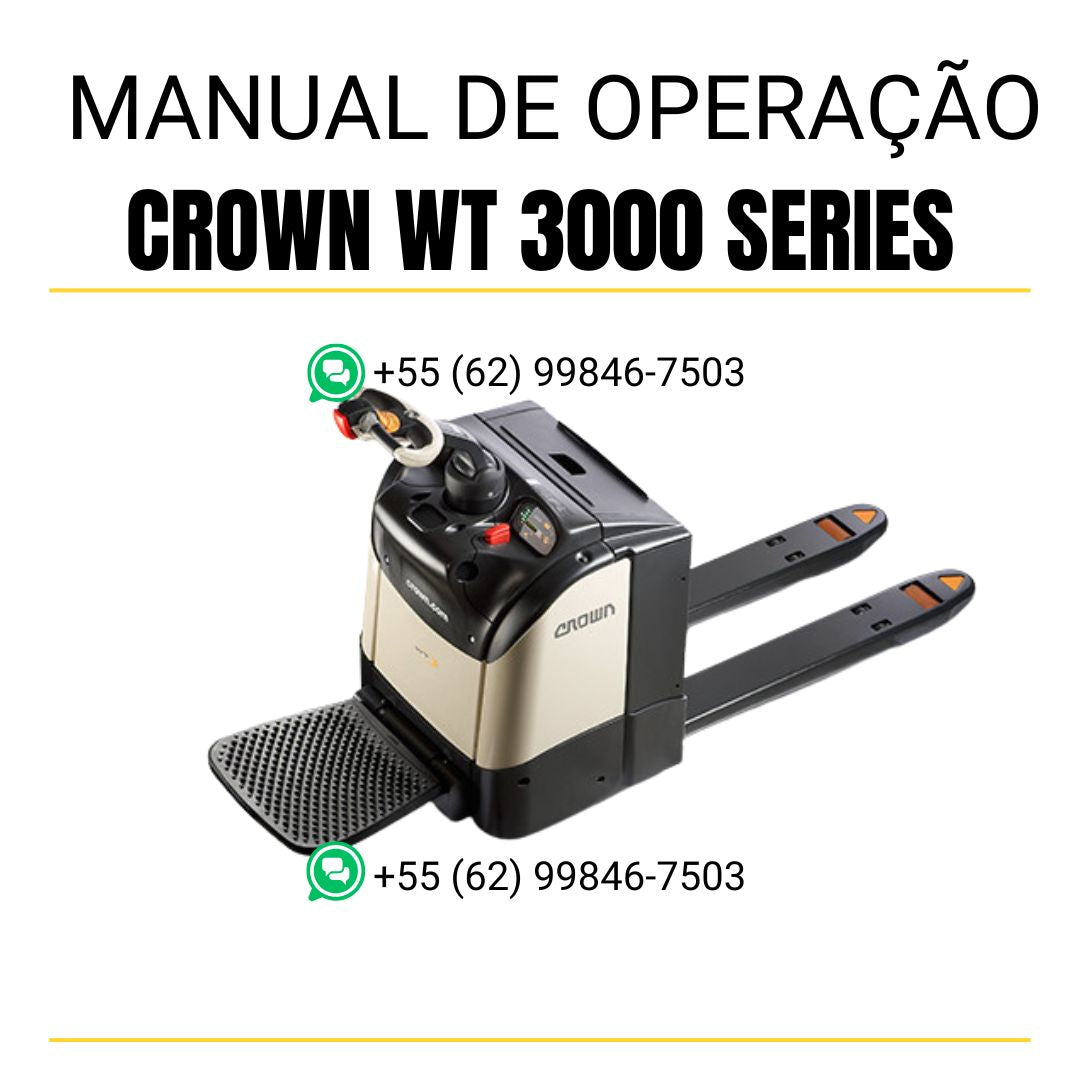 MANUAL DE MANUTENÇÃO PDF TRANSPALETEIRA WT 3000 SERIES - CROWN