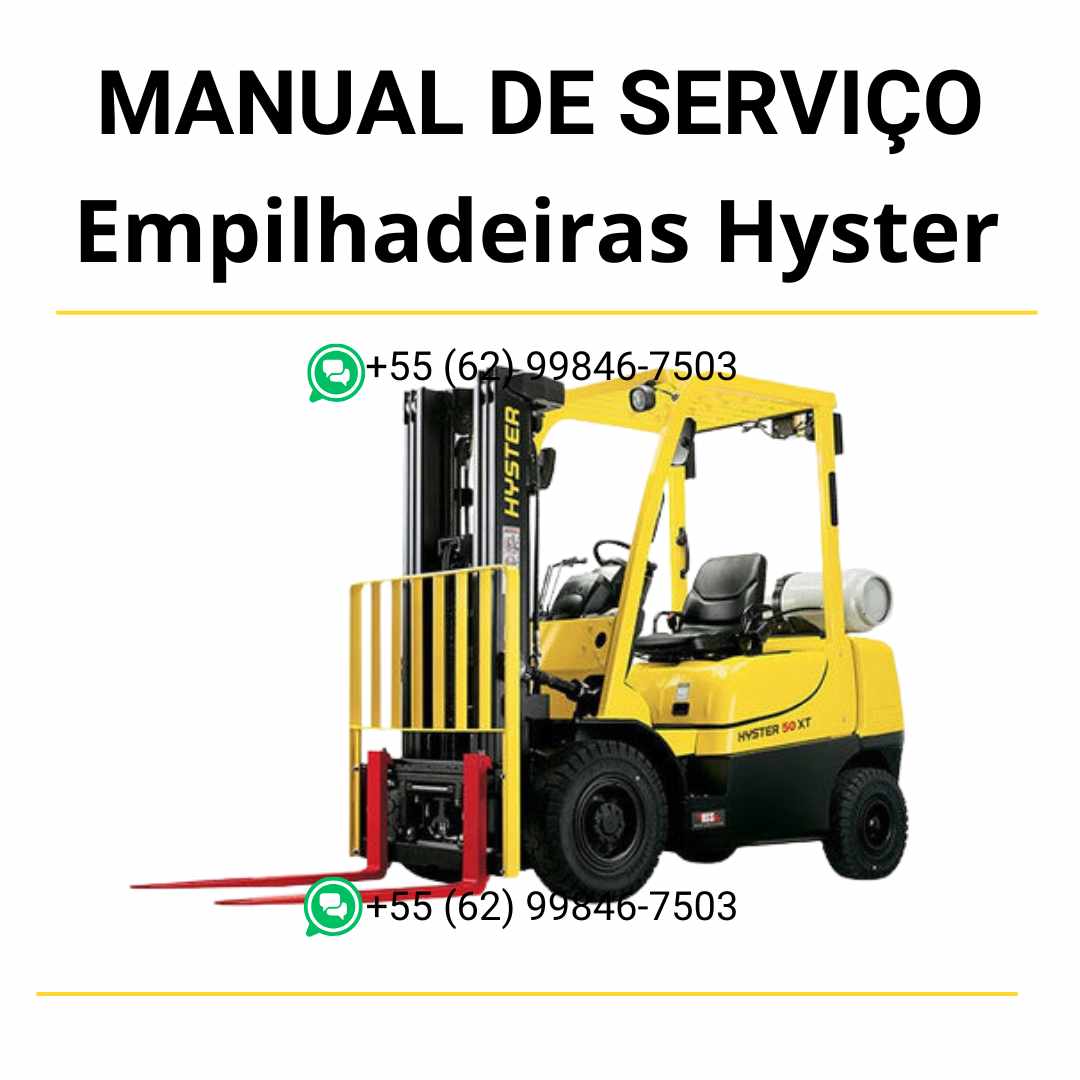Manual de diagnósticos Hyster para empilhadeiras em formato PDF, com códigos de falha, procedimentos de verificação e instruções detalhadas de reparo.