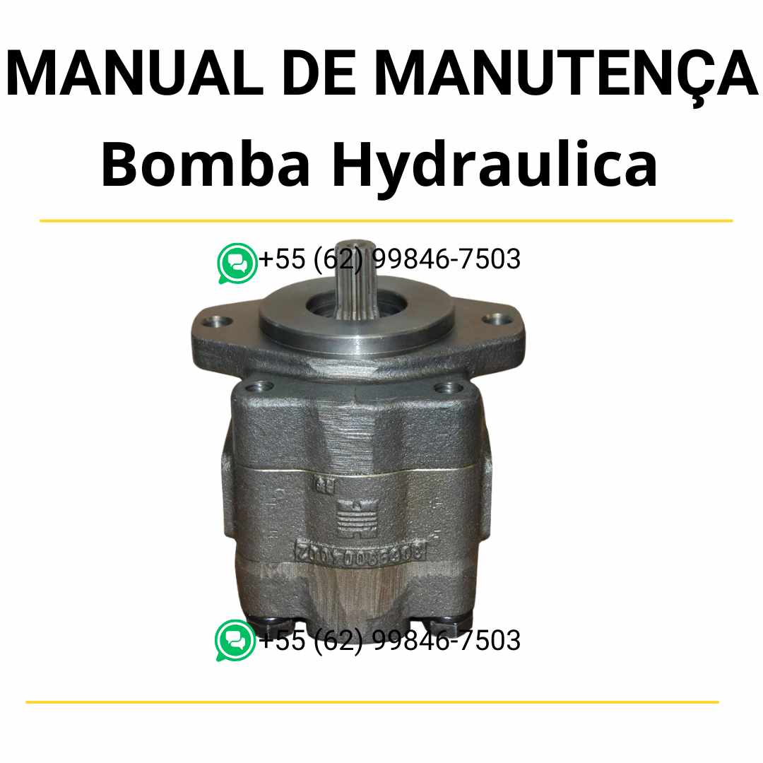 Manual de manutenção da bomba hidráulica Yale para empilhadeira em formato PDF, com instruções detalhadas e ilustrações técnicas completas.