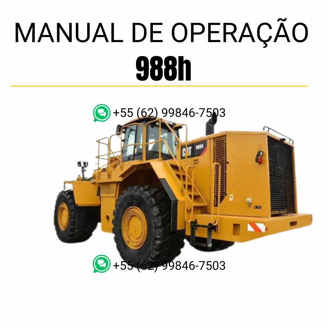 Manual em PDF de operação e manutenção da carregadeira Caterpillar 992K, com orientações técnicas para uso seguro e manutenção preventiva