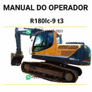 Manual do operador Hyundai R180LC-9 (T3) escavadeira em PDF, instruções práticas de operação com orientações de manutenção e segurança
