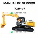 Manual do operador Hyundai R210LC-7 escavadeira em PDF, guia prático de operação com instruções detalhadas e recomendações de segurança