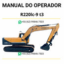 Manual do operador Hyundai R220LC-9 (T3) escavadeira em PDF, guia prático de operação com instruções detalhadas e recomendações de segurança