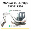 Manual de serviço Bobcat 331, 331E e 334 em PDF com instruções técnicas, diagramas hidráulicos e guia completo de manutenção profissional