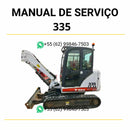 Manual de serviço Bobcat 335 em PDF com instruções de manutenção, diagramas técnicos e guia completo para reparos da escavadora compacta