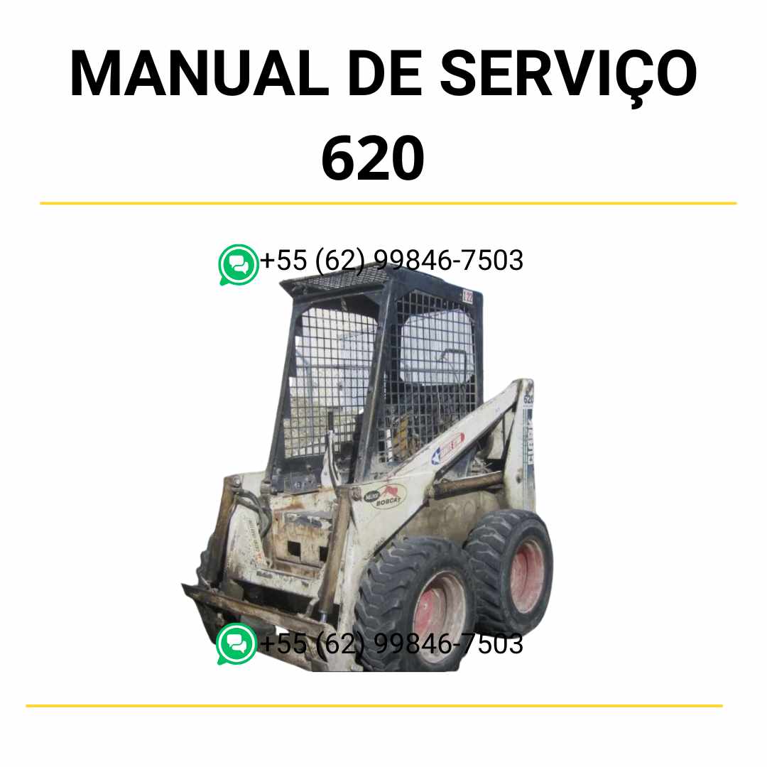Manual de serviço Bobcat 620 em PDF com instruções detalhadas, diagramas técnicos e guia completo de manutenção e reparos
