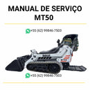 Manual de serviço Bobcat MT50 em PDF para mini carregadeira, guia técnico completo com instruções detalhadas de manutenção e reparo