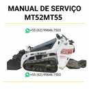 Manual de serviço Bobcat MT52 e MT55 em PDF para mini carregadeira, guia técnico completo com instruções detalhadas de manutenção e reparo