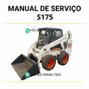 Manual de serviço Bobcat S175 em PDF para mini carregadeira, guia técnico completo com instruções de manutenção e reparos detalhados