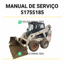 Manual de serviço Bobcat S175 e S185 Turbo HF em PDF para mini carregadeira, guia completo de manutenção com instruções detalhadas e práticas