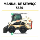 Manual de serviço Bobcat S630 em PDF para mini carregadeira, guia técnico detalhado de manutenção preventiva e reparos completos