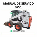 Manual de serviço Bobcat S650 em PDF para mini carregadeira, guia completo de manutenção com instruções detalhadas e ilustrações técnicas