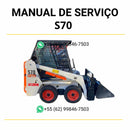 Manual de serviço Bobcat S70 em PDF para mini carregadeira, guia completo de manutenção com instruções detalhadas e ilustrações técnicas
