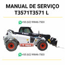 Manual de serviço Bobcat T3571 e T3571 L manipuladores telescópicos em PDF com guia completo de manutenção, reparos e instruções técnicas