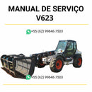 Manual de serviço Bobcat V623 VersaHANDLER em PDF com guia técnico completo para manutenção, reparos e ajustes operacionais detalhados