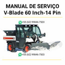 Manual de serviço Bobcat V-Blade 60 inch 14 Pin em PDF com guia técnico completo para manutenção, regulagens e reparos detalhados