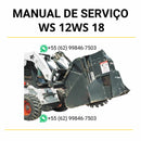 Manual de serviço Bobcat Wheel Saw WS12 e WS18 em PDF com guia completo de manutenção, reparos técnicos e instruções detalhadas