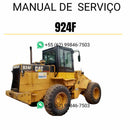 Manual de serviço completo em PDF da pá carregadeira Caterpillar 924F, com instruções técnicas detalhadas para manutenção e reparo