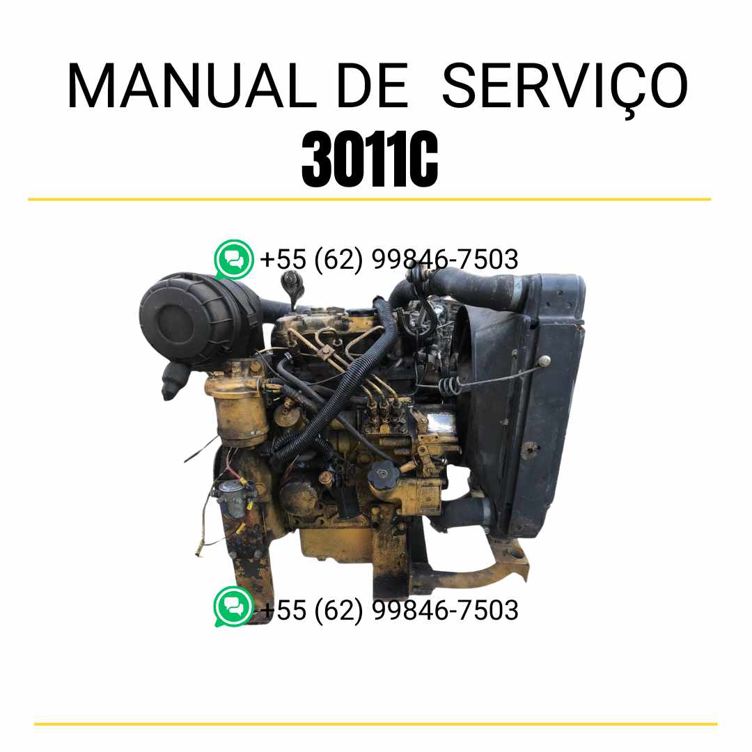 Manual de serviço em PDF do motor industrial Caterpillar 3011C para máquinas pesadas, guia detalhado com instruções técnicas de manutenção e reparos