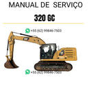 Manual de serviço Caterpillar 320 GC para escavadora, em português, PDF com instruções de manutenção e reparo detalhadas