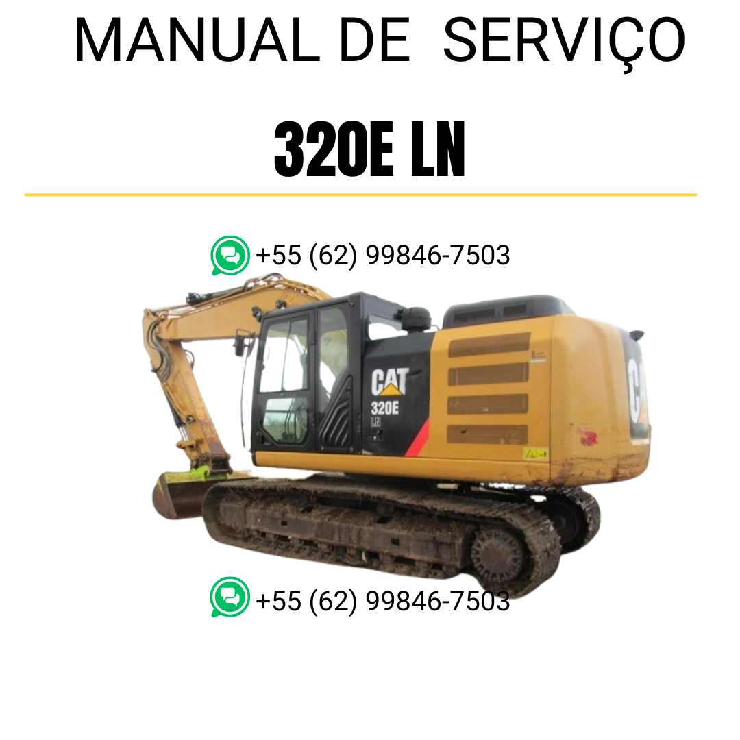 Manual de serviço Caterpillar 320E LN para escavadora, em português, PDF técnico completo com manutenção, reparo e instruções detalhadas