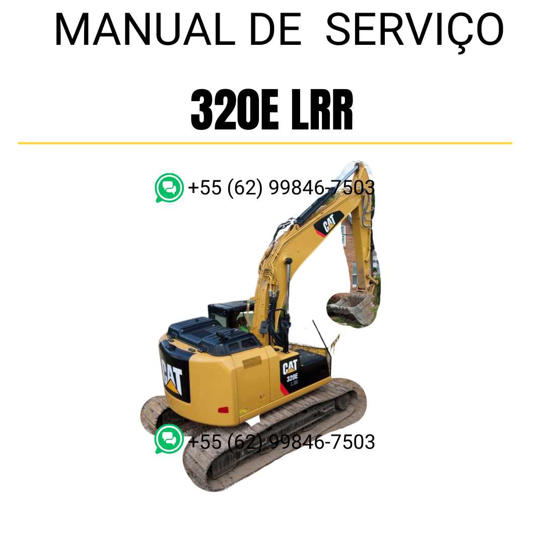 Manual de serviço Caterpillar 320E LRR para escavadora, em português, PDF completo com instruções detalhadas de manutenção e reparo