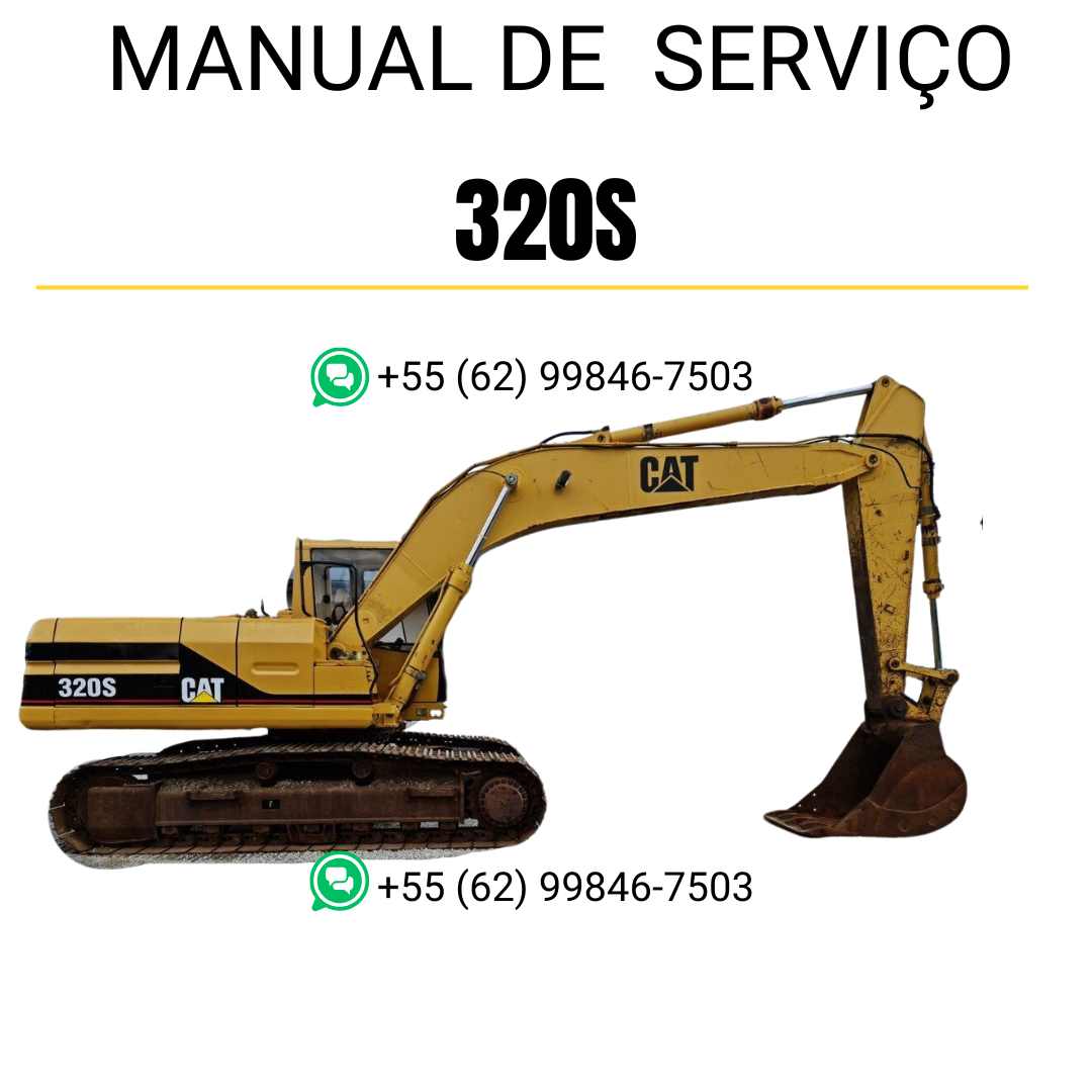 Manual de serviço Caterpillar 320S para escavadora, em português, PDF detalhado com instruções completas de manutenção e reparo