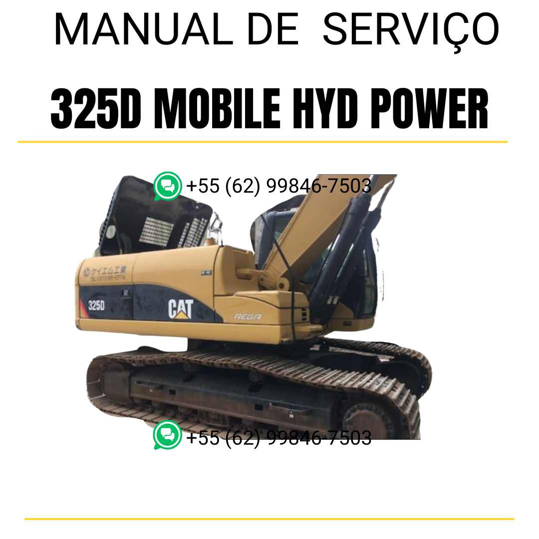 Manual de serviço Caterpillar 325D Mobile Hyd Power escavadora em inglês em PDF com orientações detalhadas de reparo e manutenção