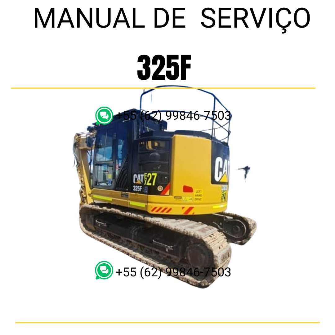 Manual de serviço Caterpillar 325F escavadora em inglês em PDF com instruções técnicas completas para manutenção e reparo