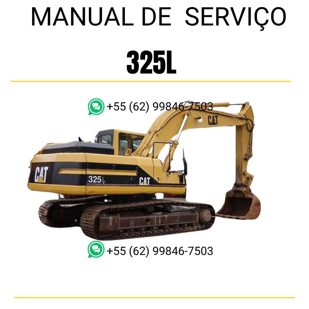 Manual de serviço Caterpillar 325L escavadora em inglês em PDF com instruções completas de reparo e manutenção técnica