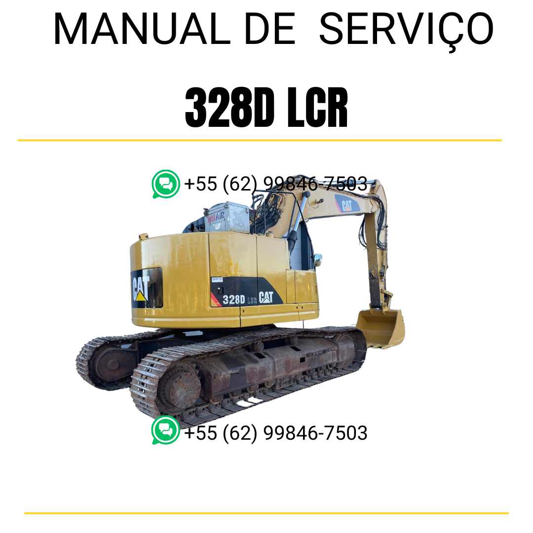 Manual de serviço Caterpillar 328D LCR escavadora em inglês em PDF com instruções técnicas detalhadas para manutenção e reparos