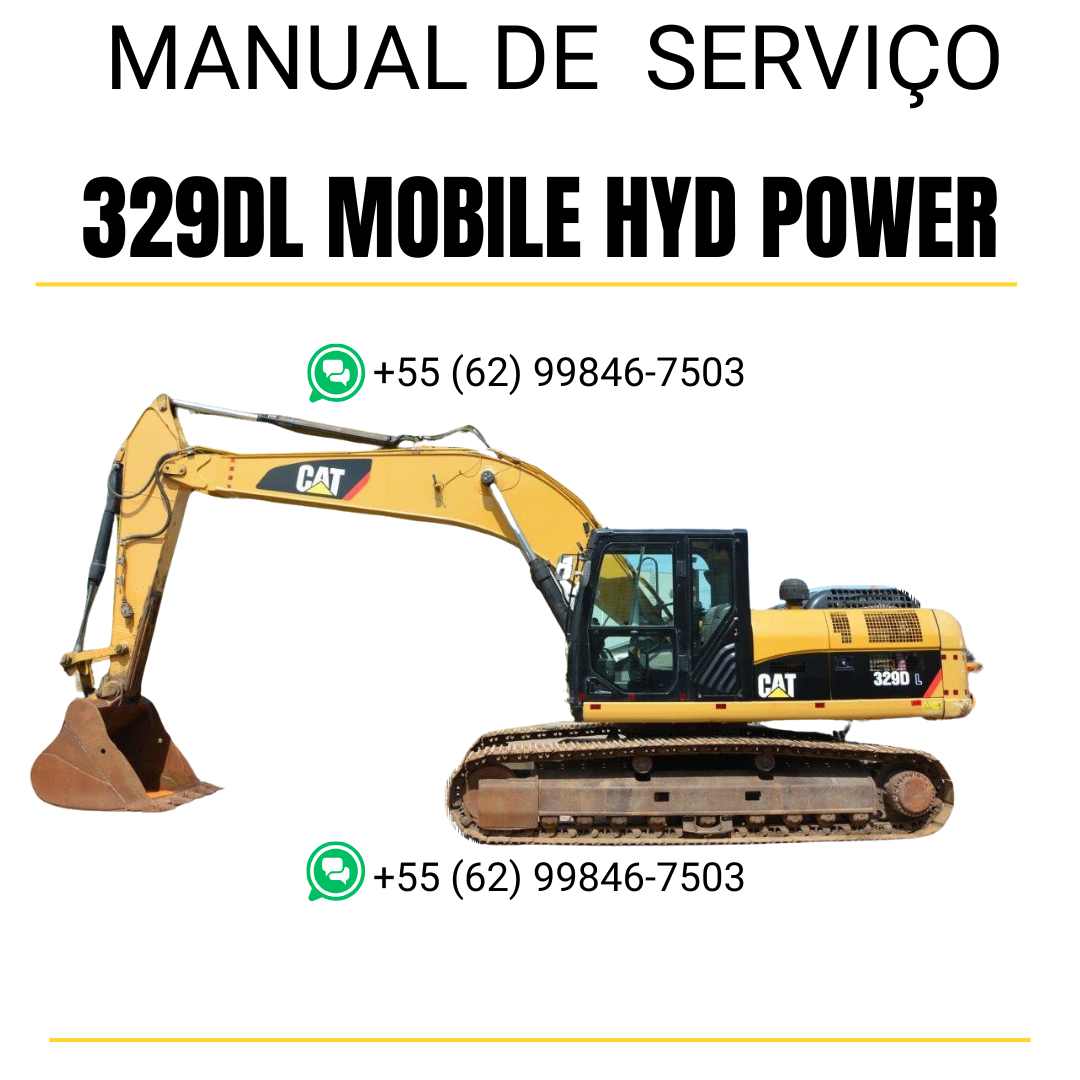 Manual de serviço Caterpillar 329DL Mobile Hyd Power escavadora em inglês em PDF com instruções completas para manutenção e reparos